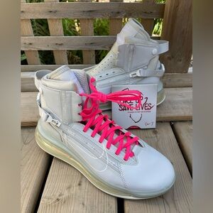 Nike Air Max 720 Saturn Pure Platinum Basketball Sneakers, 8.5